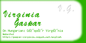 virginia gaspar business card